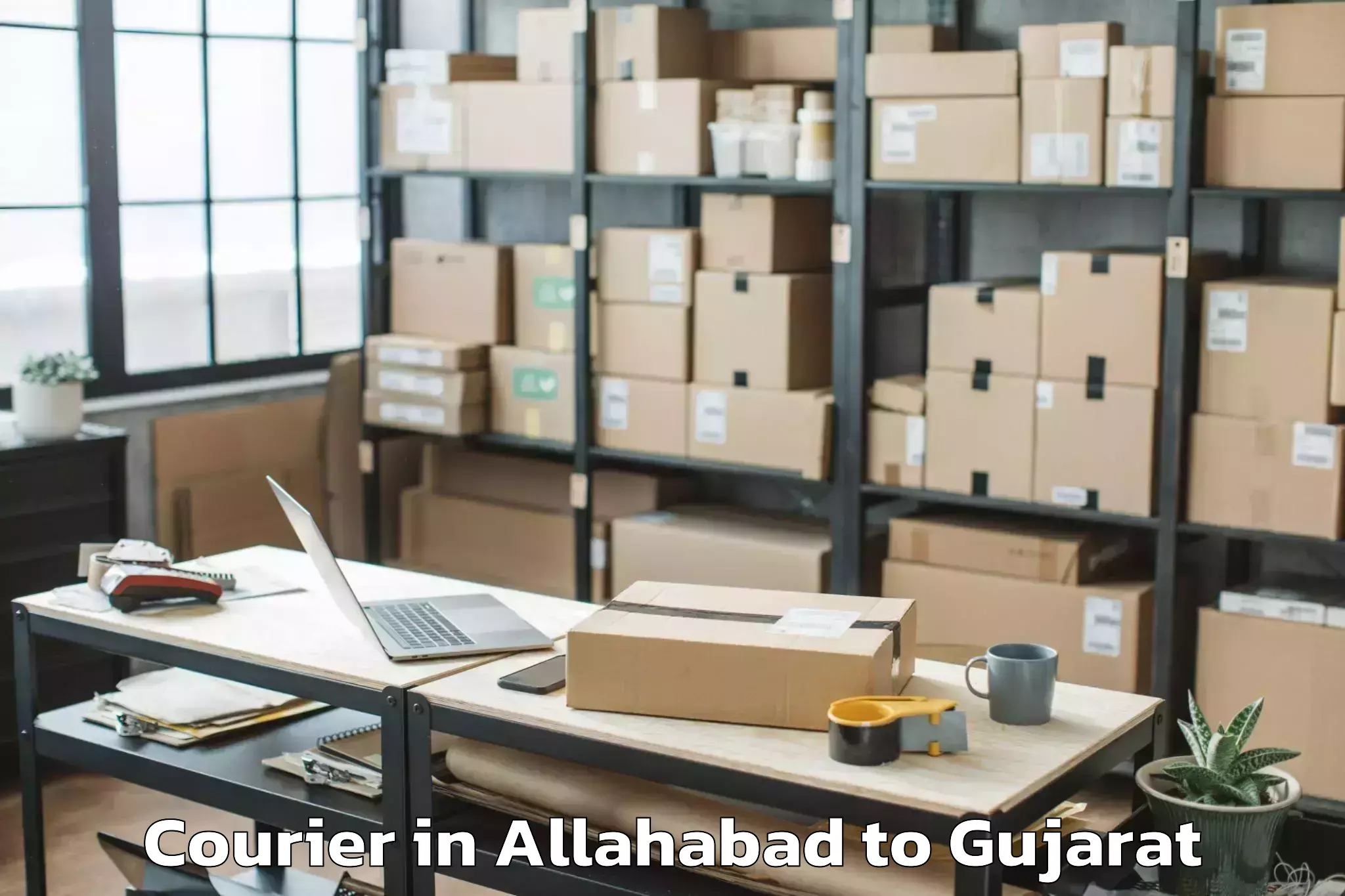 Get Allahabad to Kalol Gujarat Courier